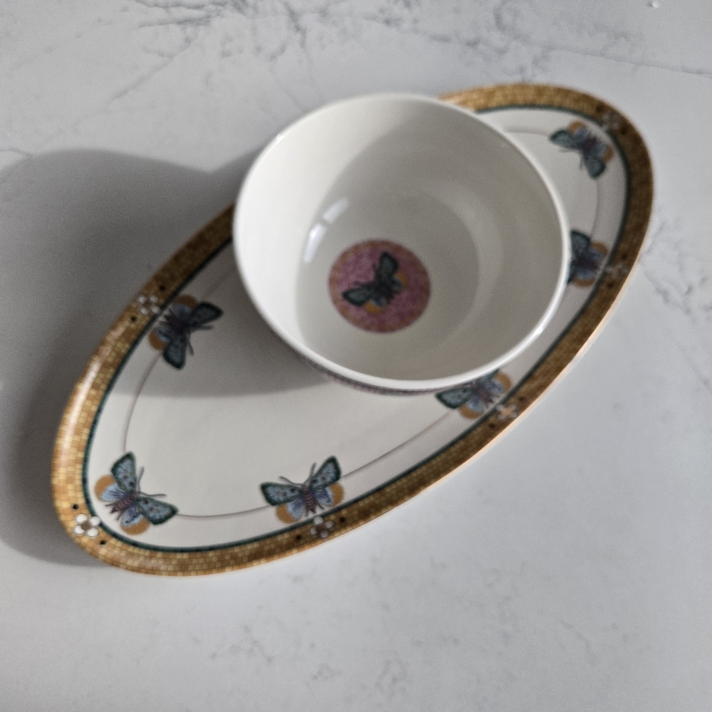 Anthropologie Bistro Butterfly Oval Platter - Picture 12 of 12